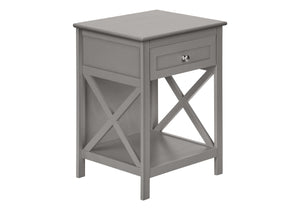 Accent End Table, 2 Tier, Storage Drawer, Transitional Style by Couch.com