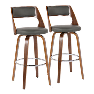 Cecina - Mid-Century Modern Barstool With Swivel (Set of 2) by Couch.com