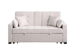 Cody II - 69.5"W Woven Fabric Convertible Sleeper Loveseat with Cup Holder by Couch.com