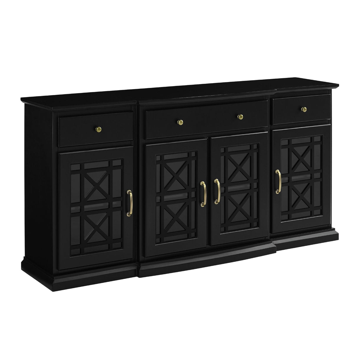 Classic Fretwork Detailed Glass Door Sideboard by Couch.com