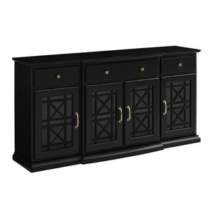Classic Fretwork Detailed Glass Door Sideboard by Couch.com