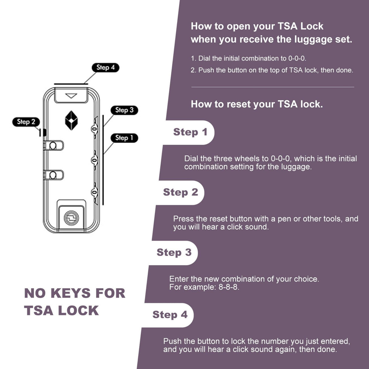 3 Piece Luggage Sets, Lightweight Suitcase With Two Hooks, Spinner Wheels, Tsa Lock by Couch.com