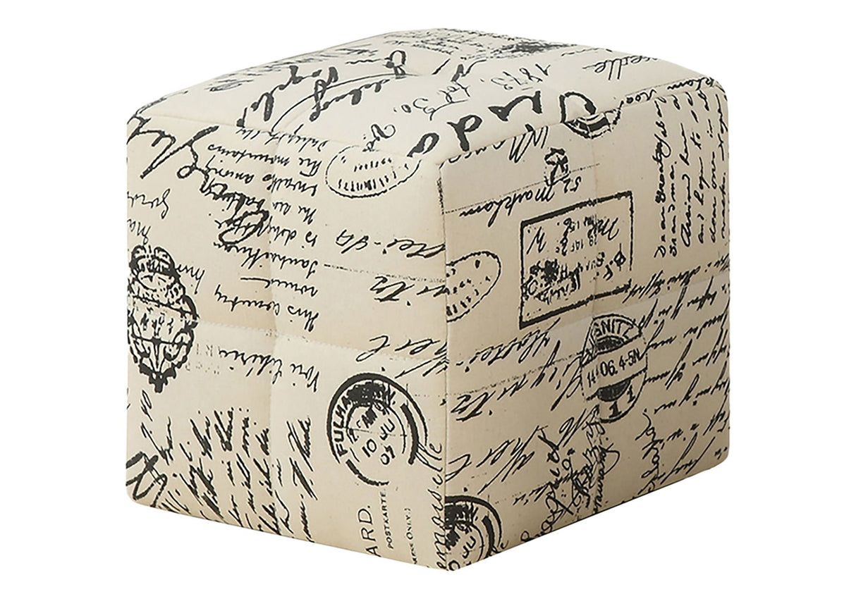 Pouf, Footrest, Foot Stool, Transitional (Set of 2) - Beige by Couch.com