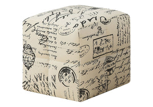 Pouf, Footrest, Foot Stool, Transitional (Set of 2) - Beige by Couch.com