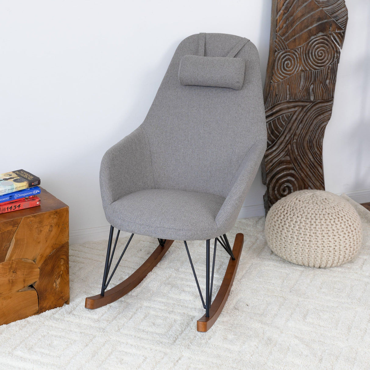 Chloe - Mid Century Modern Rocker Livingroom And Bedroom Chair by Couch.com