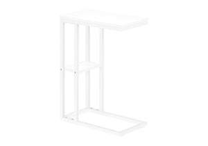 Accent Table, C - Shaped, Marble Look Contemporary & Modern Convenient Design by Couch.com