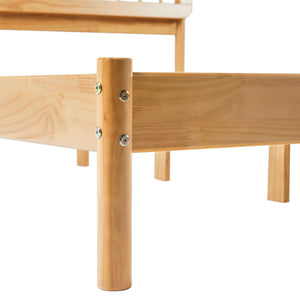 Mid-Century Modern Solid Wood Spindle Bed by Couch.com