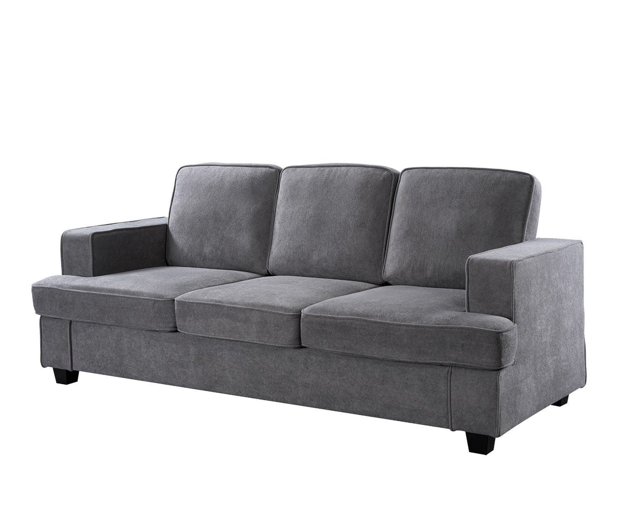 Modern Sofa, Comfortable 3 Seater Couch With Deep Seating, Loose Back Cushions, Wide Arms by Couch.com