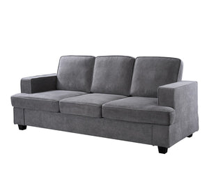 Modern Sofa, Comfortable 3 Seater Couch With Deep Seating, Loose Back Cushions, Wide Arms by Couch.com