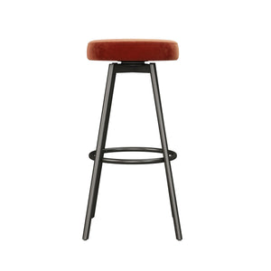 Modern Glam Upholstered Faux Velvet Bar Stool by Couch.com