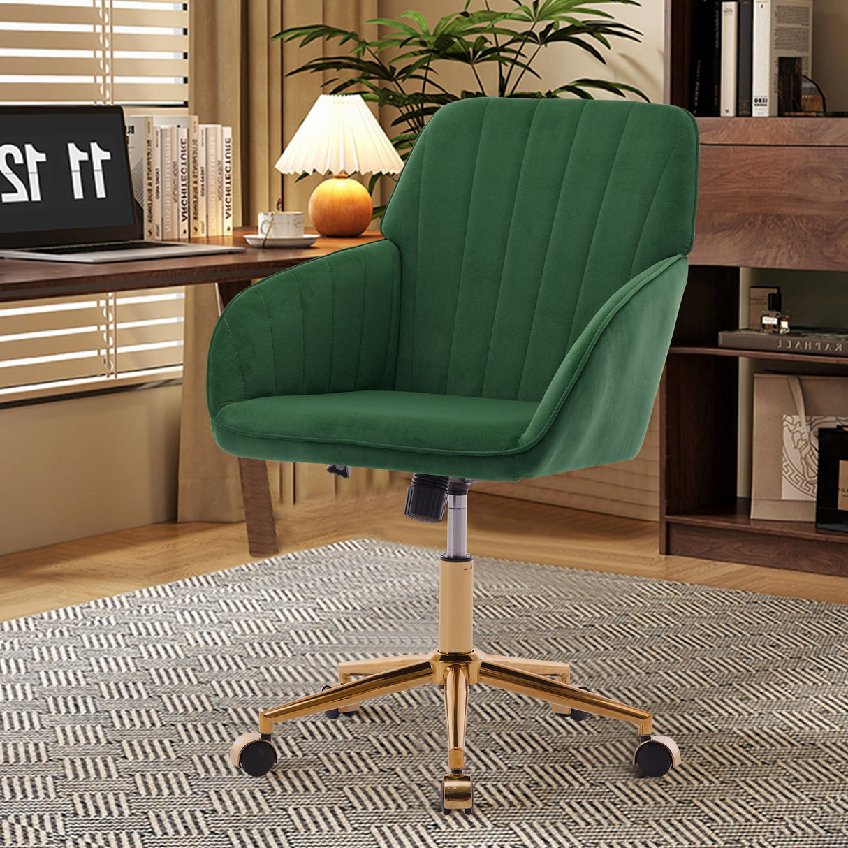 Adjustable Ergonomic Swivel Office Chair by Couch.com