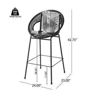Ferrara Outdoor Patio Barstool (Set of 2)