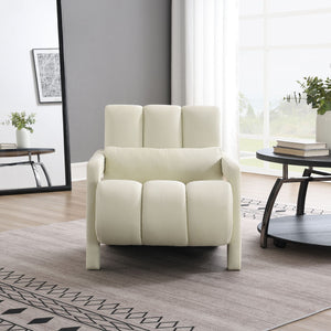 Modern Upholstered Accent Chair, Comfortable Linen Fabric With A Pillow For Living Room by Couch.com
