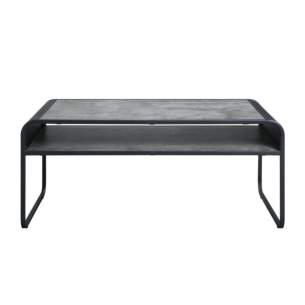 Raziela - Concrete Coffee Table - Black / Gray by Couch.com