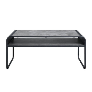 Raziela - Concrete Coffee Table - Black / Gray by Couch.com