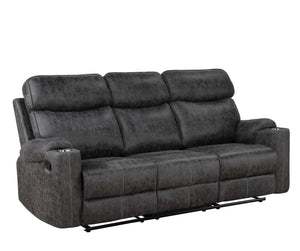Hirah - 3 Piece Living Room Set - Dark Gray by Couch.com