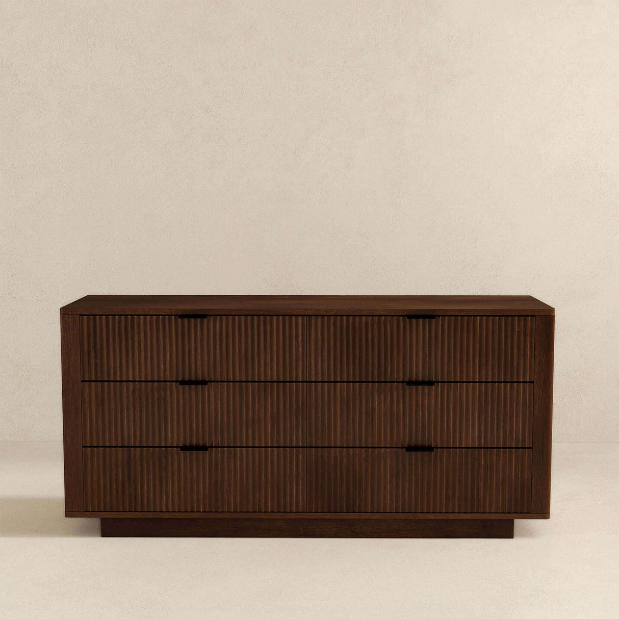 Lola - Mid-Century Modern Dresser With 6 Drawers - Dark Brown by Couch.com