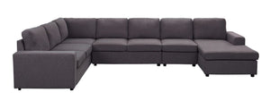 Tifton - Linen 7 Seat Reversible Modular Sectional Sofa Chaise by Couch.com
