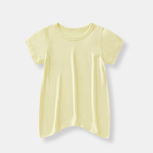 Baby Modal Pajamas Baby Short Sleeve Thin Bodysuit