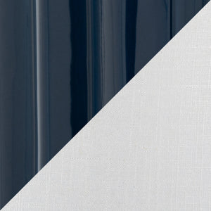 Stella 23" Contemporary Ceramic Table Lamp in Gloss Dark Blue Ceramic with White Shade