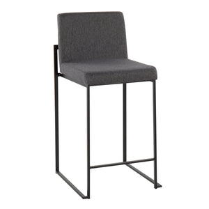 Fuji - Contemporary Modern Elegance, High Back Counter Stool by Couch.com