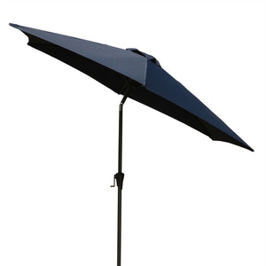 8.8' Outdoor Aluminum Patio Umbrella With 42 Pound Round Resin Umbrella Base by Couch.com