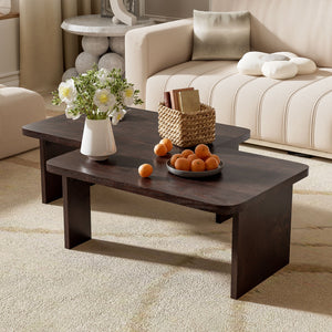 Modern Minimalist Coffee Table Set With Splicing Design by Couch.com