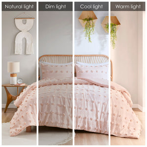Full/Queen Clip Jacquard Comforter Set