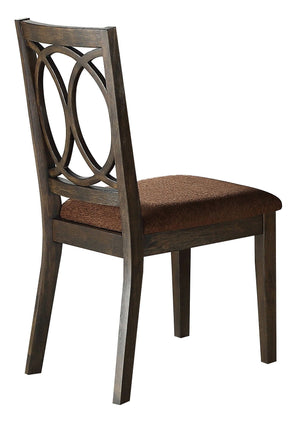 Jameson Side Chair Set of 2 Brown Espresso