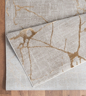 Elegance - 5'3" X 7'3" Area Rug - Gold, Polyester by Couch.com