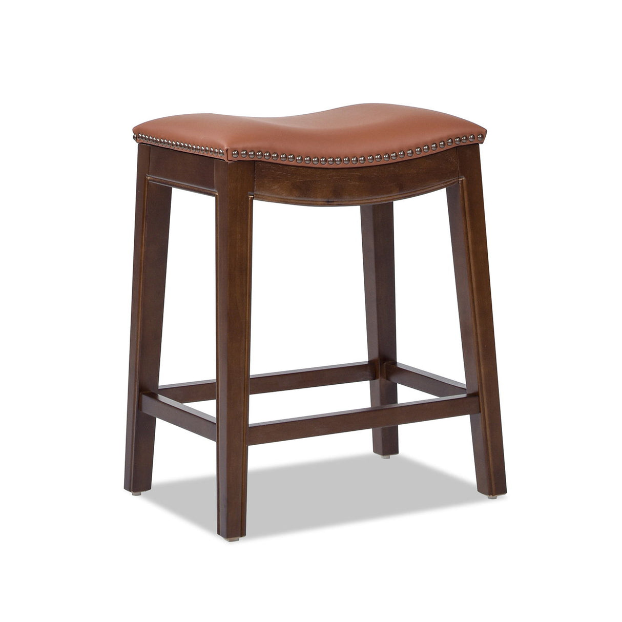 Barlow - Backless Saddle Counter Stool - Brown by Couch.com