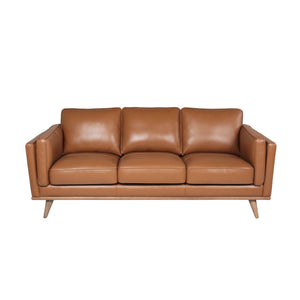 Modern Leather Sofa - Caramel by Couch.com