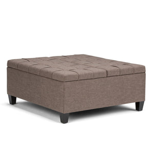 Harrison - Coffee Table Storage Ottoman - Tanners Brown