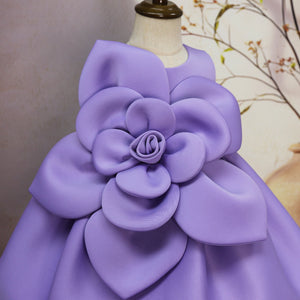 Big Flower Little Girl Dress