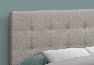 Full Size Bed Headboard Only, Upholstered, Transitional - Gray