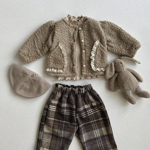 Plush Thickened Coat Children's Winter Warm Clothes