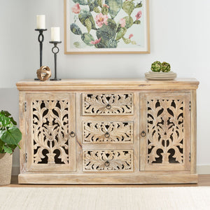 3 Drawer Sideboard Handcrafted - Antique White by Couch.com