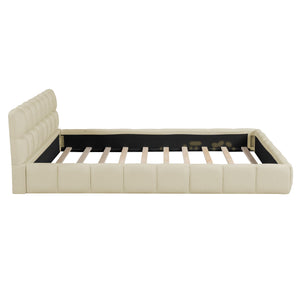 Upholstered Platform Bed With Thick, Grounded Bed With Solid Frame by Couch.com