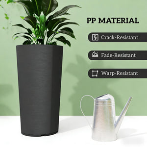 Set of 2 Stackable Large Flower Pots