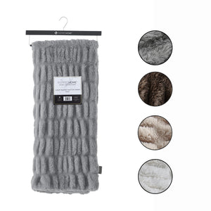 Antonia Silky Ruched Knit Throw