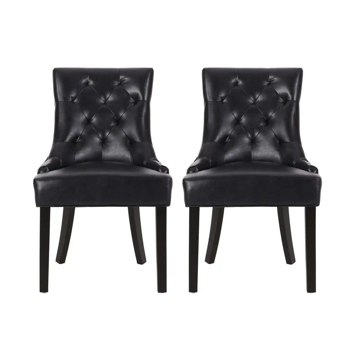 Cheney Contemporary Dining Chair Tufted Upholstery (Set of 2)