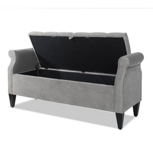 Jacqueline - Tufted Roll Arm Storage Bench by Couch.com
