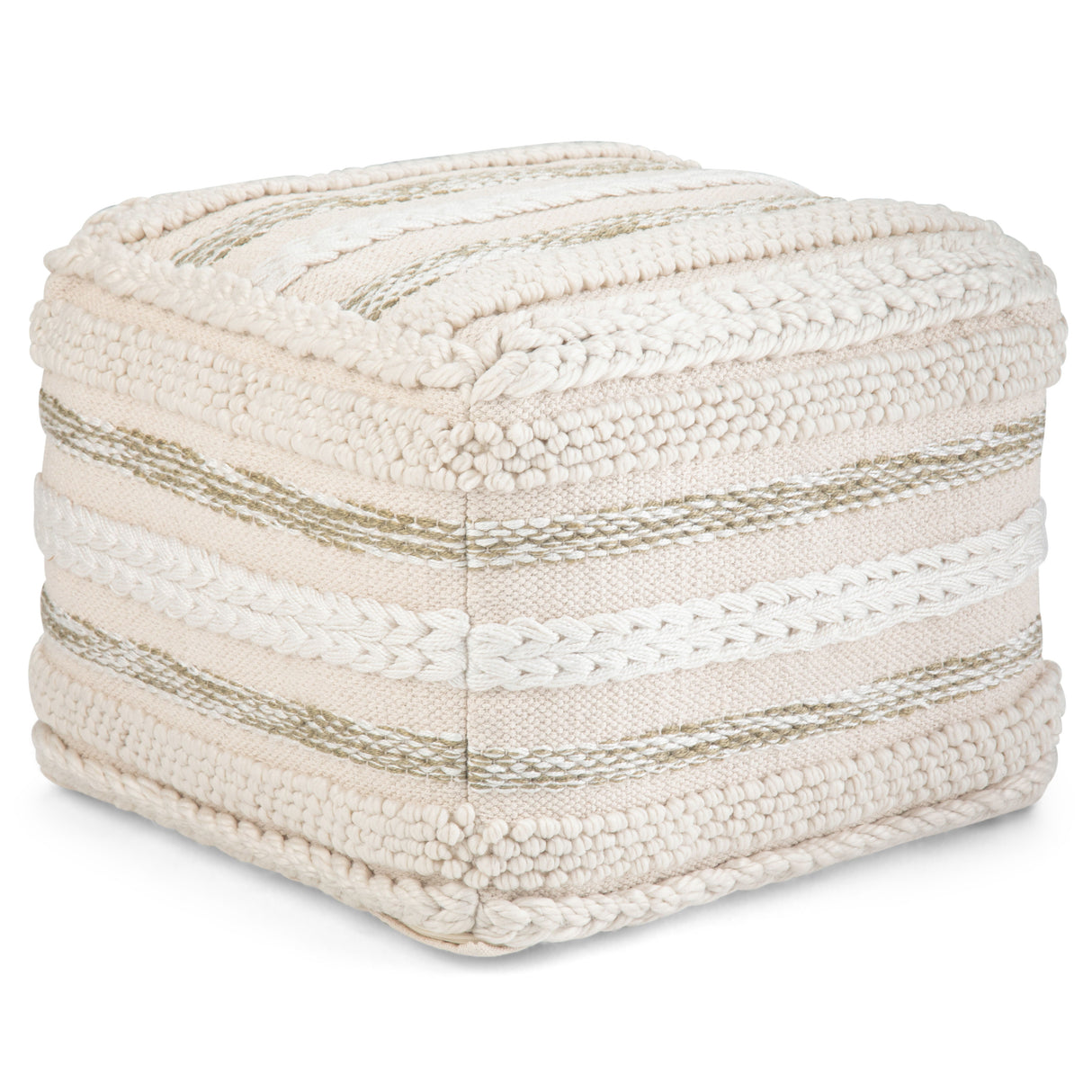 Sommer - Handcrafted Square Pouf by Couch.com