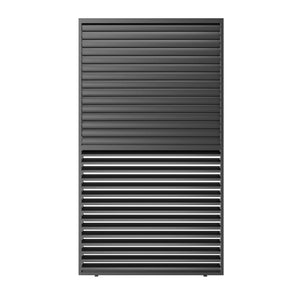 Louver Grille 1 / 3 10Ft Frame & Louvers - Black by Couch.com