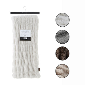 Antonia Silky Ruched Knit Throw