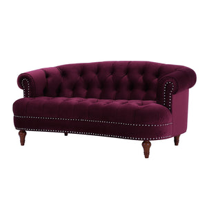 La Rosa - Victorian Chesterfield Loveseat by Couch.com