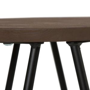 Simeon - Multifunctional Metal Stool With Wood Seat by Couch.com