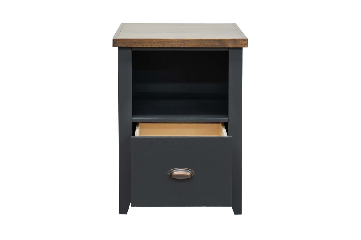Essex - Drawer File - Black, Whiskey by Couch.com
