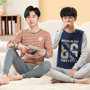 Children's Pajamas Cotton Boys' Base Teen Underwear Suit