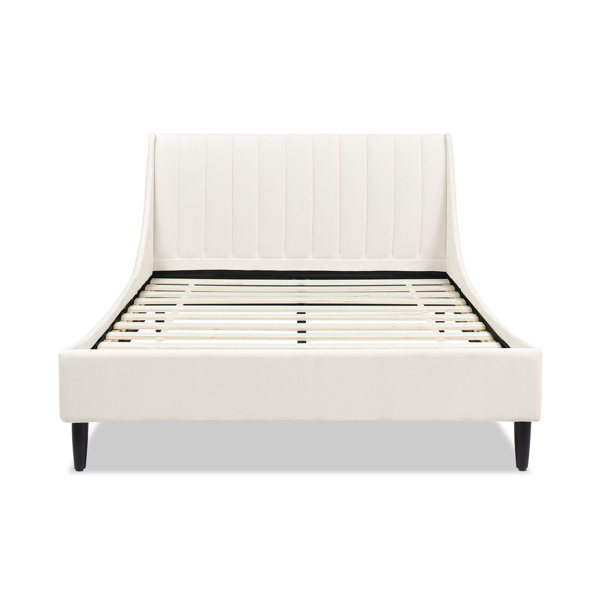 Aspen - Vertical Tufted Modern Headboard Platform Bed Set by Couch.com